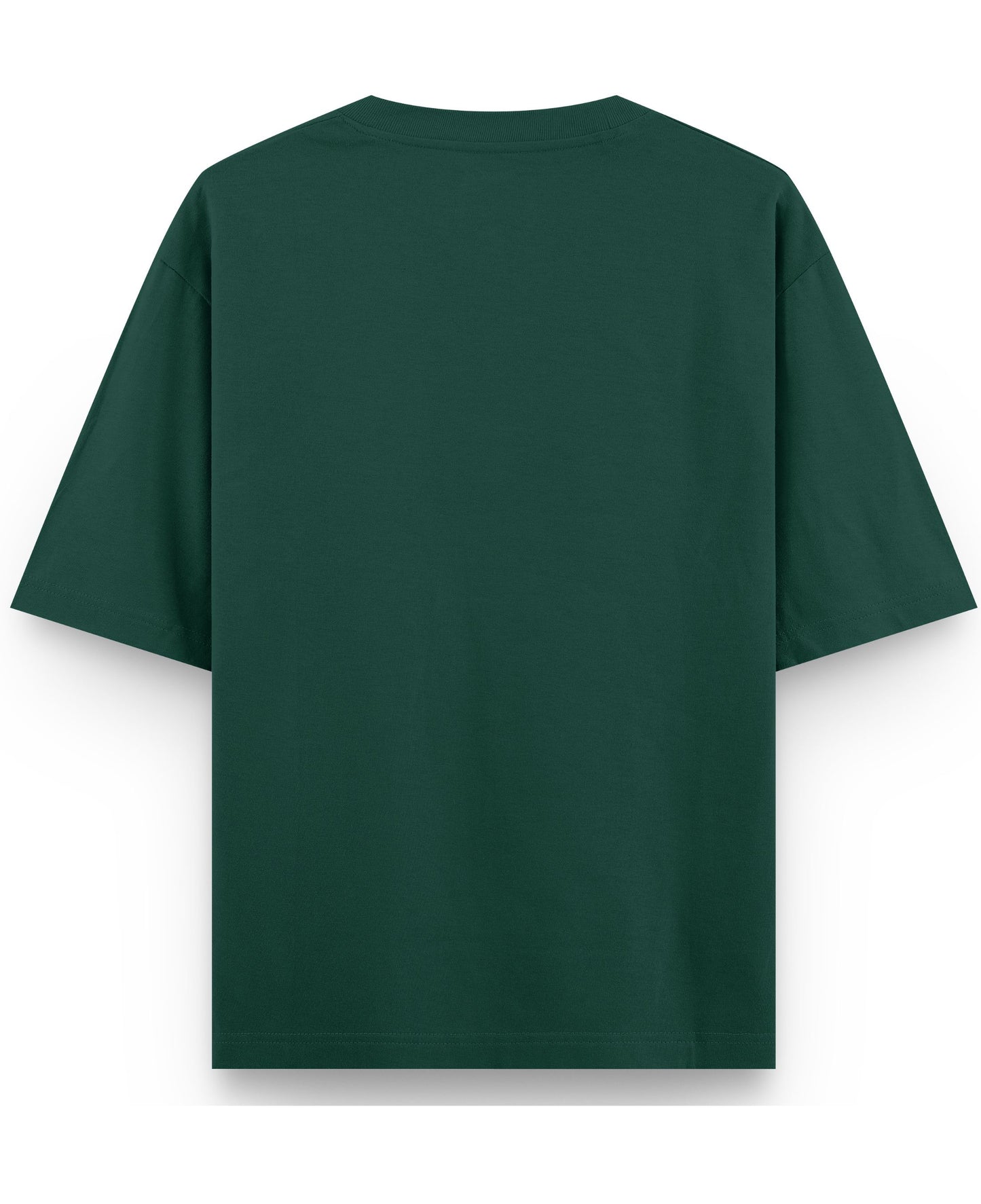 Bottle Green Oversized T-Shirt Back Design