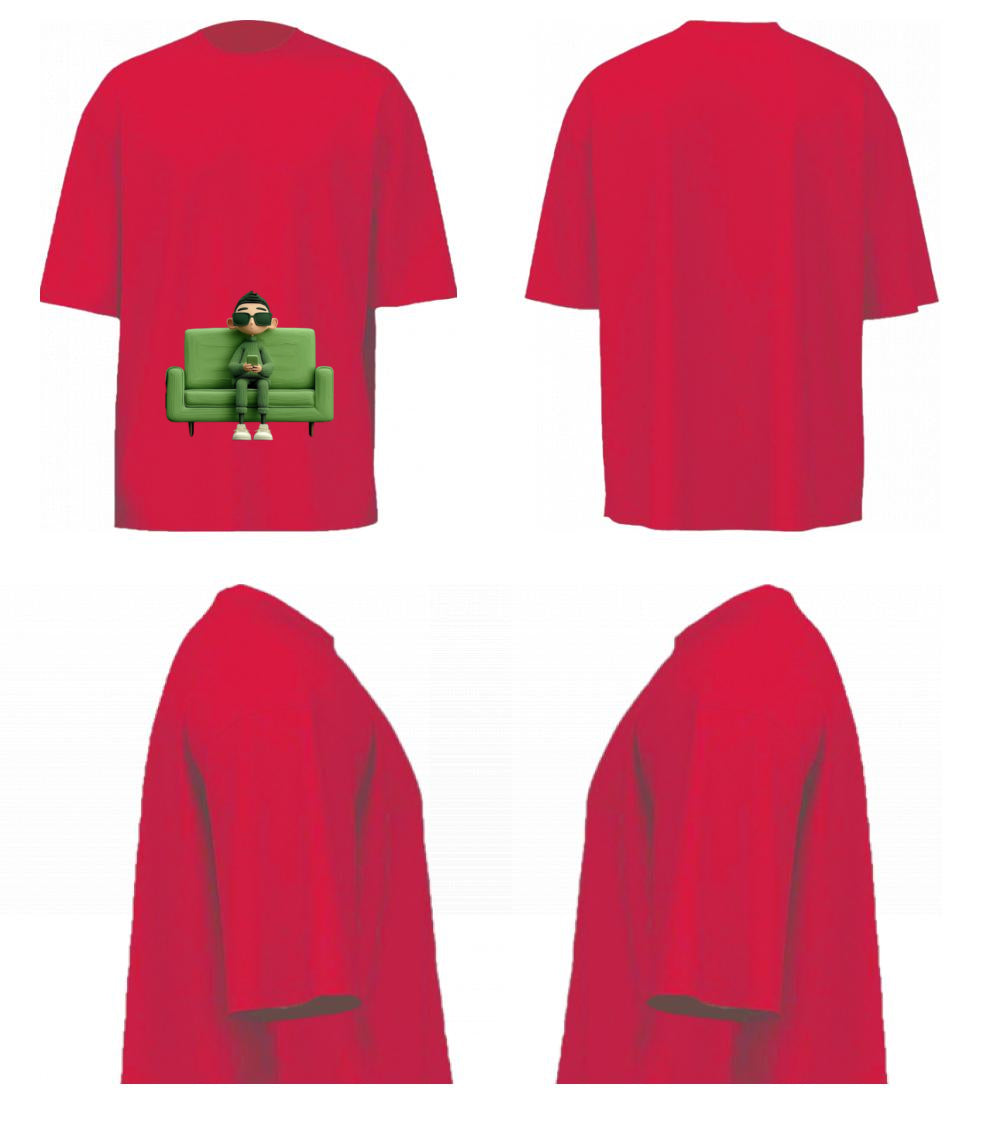 WAL OVERSIZE COLOURFULL T-SHITRS