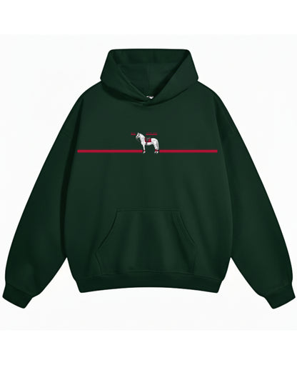 Bottle Green Oversized Hoodie Front Design